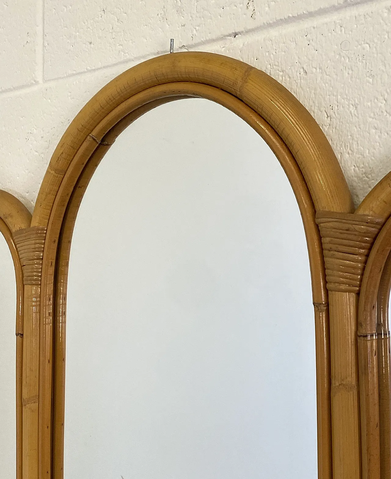 Specchio in bambù, anni '70 3