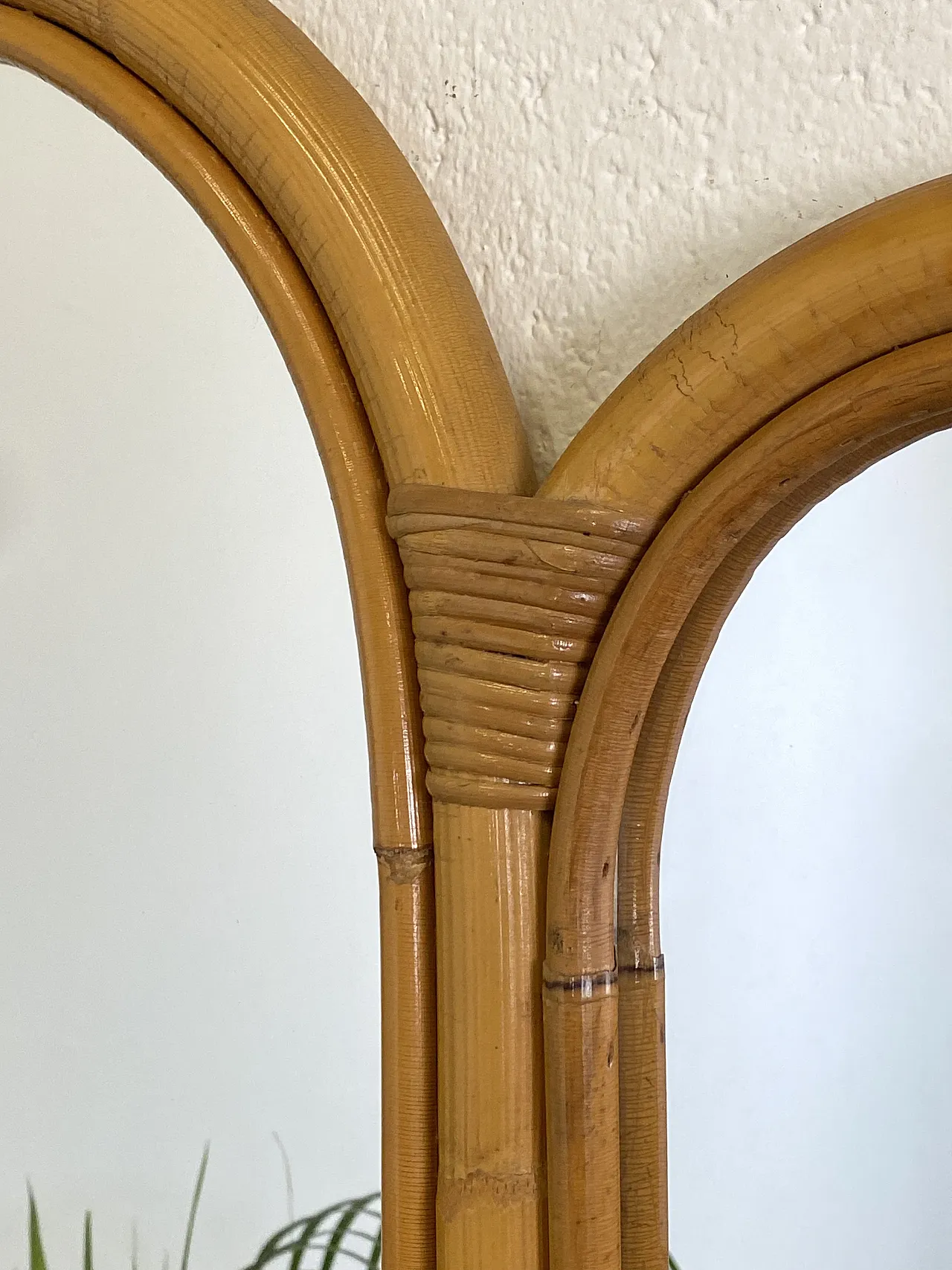 Specchio in bambù, anni '70 6