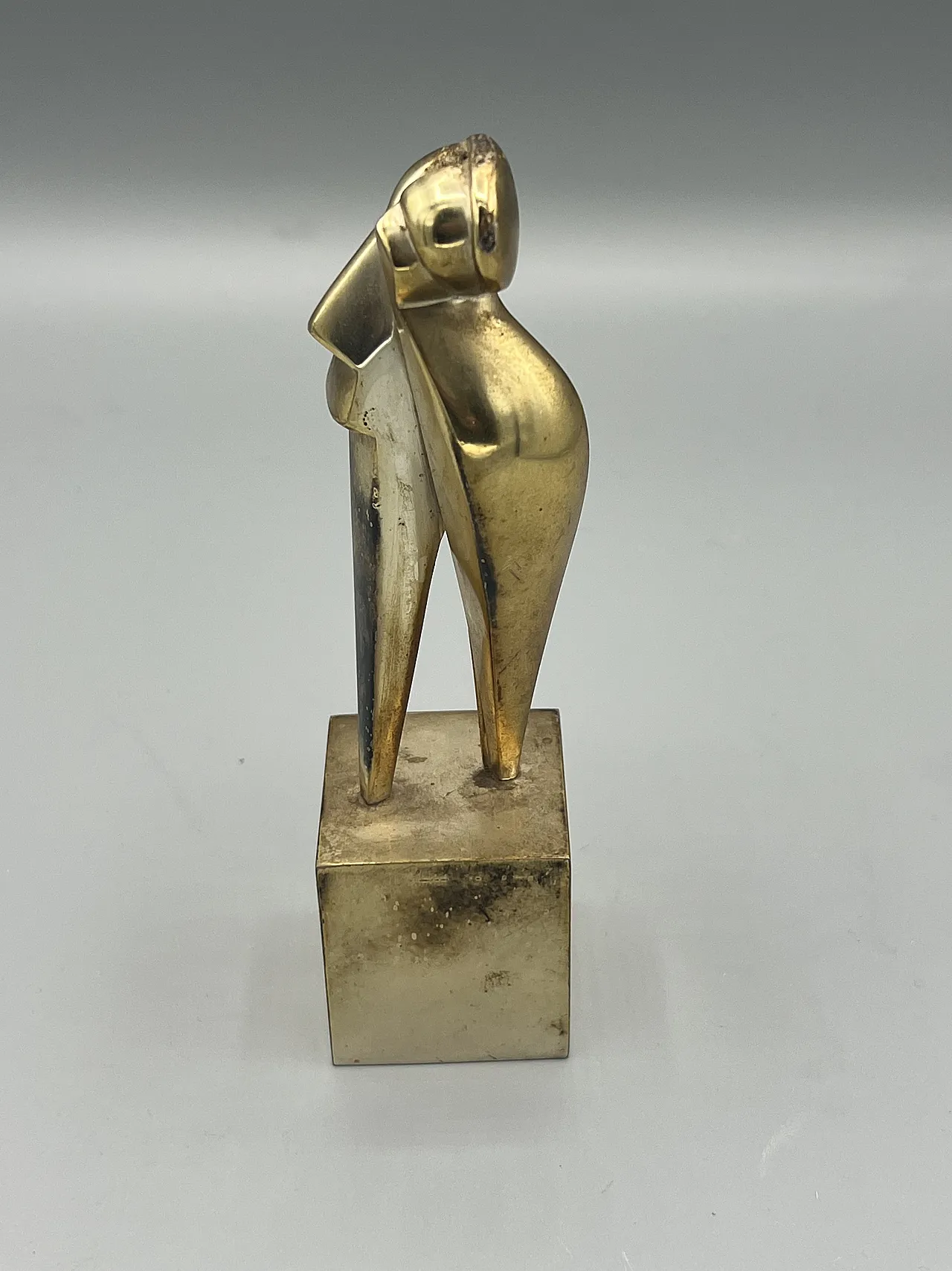Amelio Roccamonte Sculpture in silver metal. 70s 4