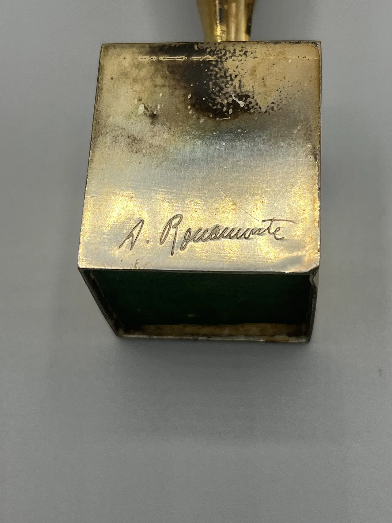 Amelio Roccamonte Sculpture in silver metal. 70s 5