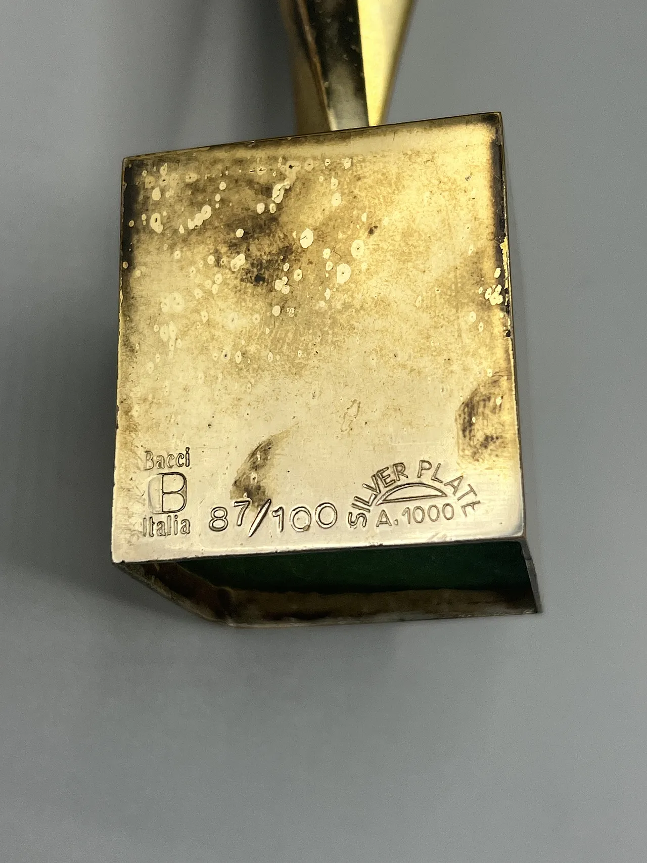 Amelio Roccamonte Sculpture in silver metal. 70s 6