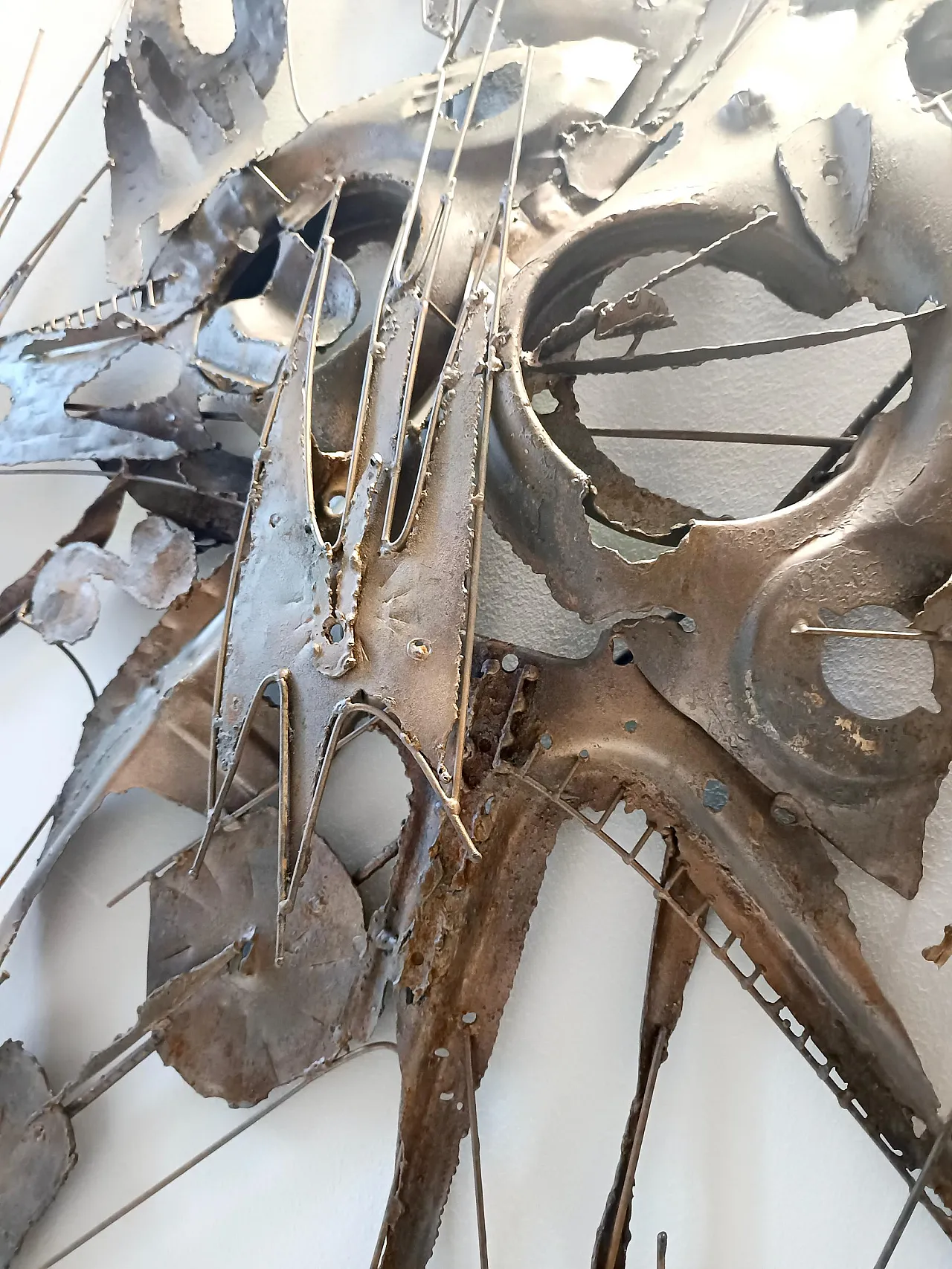 Brutalist Hand-Made Iron Sculpture by M. Di Giovanni, Italy 1970s 6