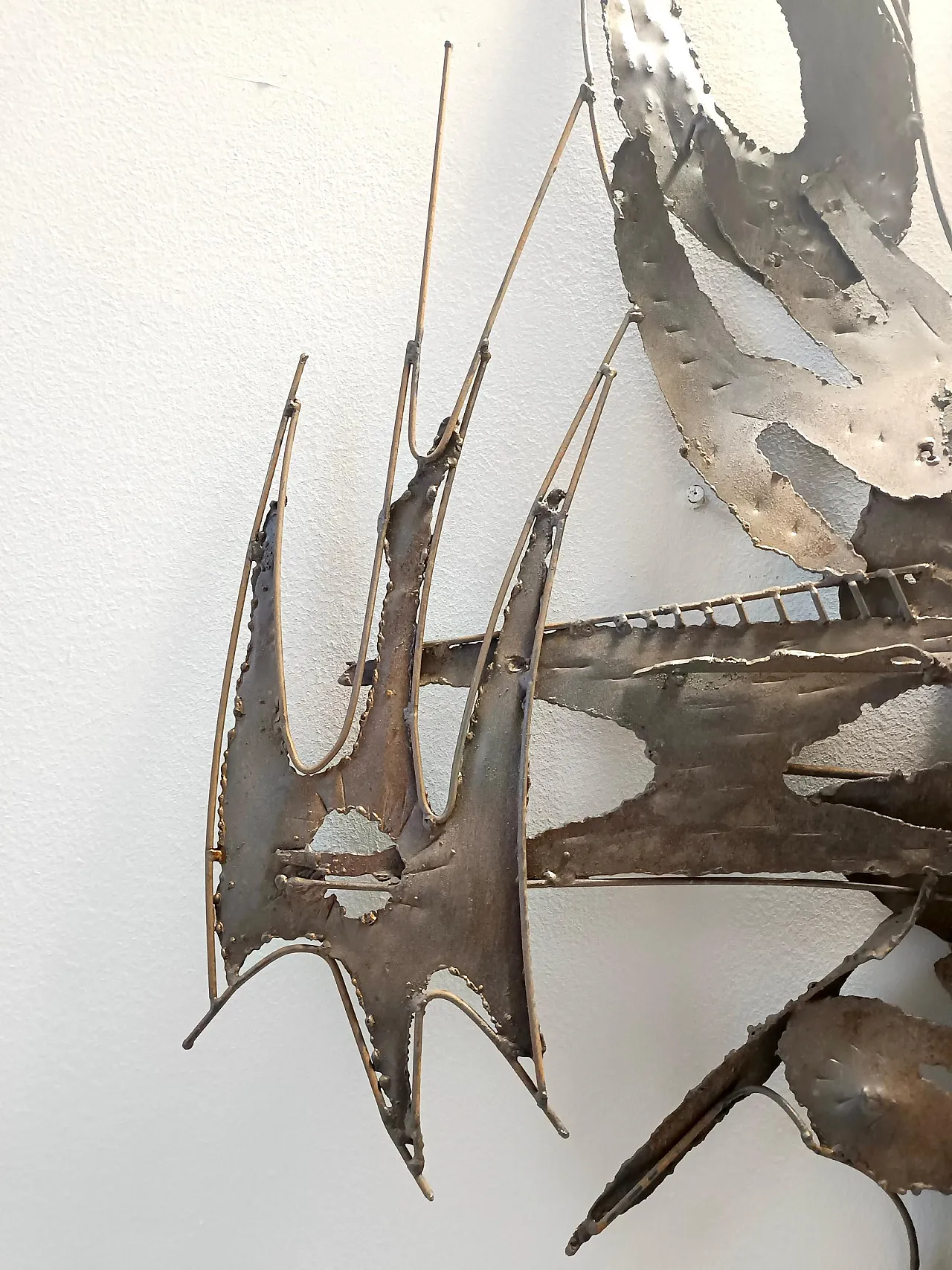 Brutalist Hand-Made Iron Sculpture by M. Di Giovanni, Italy 1970s 8