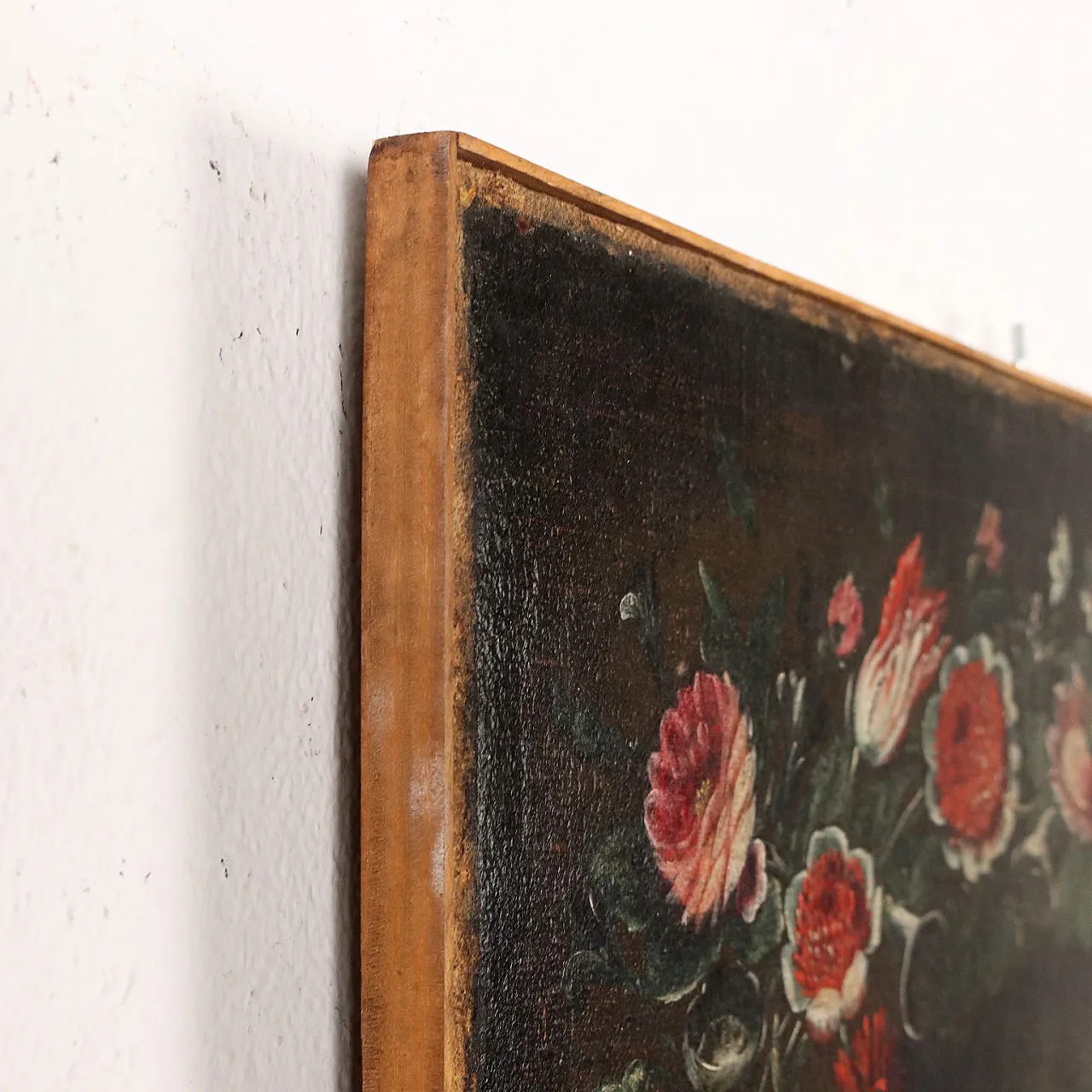 Guardian angel in flower garland, oil on canvas, 17th century 9