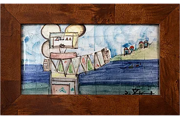 Kodra Ibrahim, Ceramica convessa smaltata, 2000