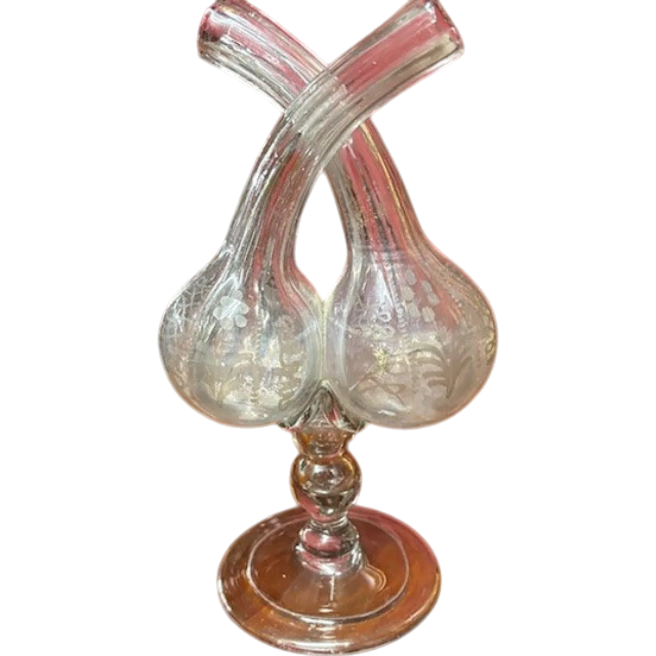 Vaso Ampolla gemina in vetro Murano, 1780 11