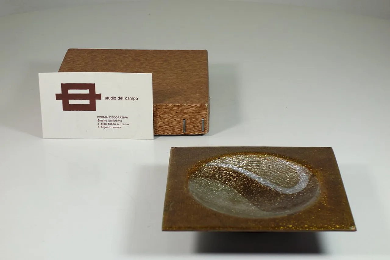 Scultura in rame smaltato di Gio Ponti per Del Campo, anni '50 1