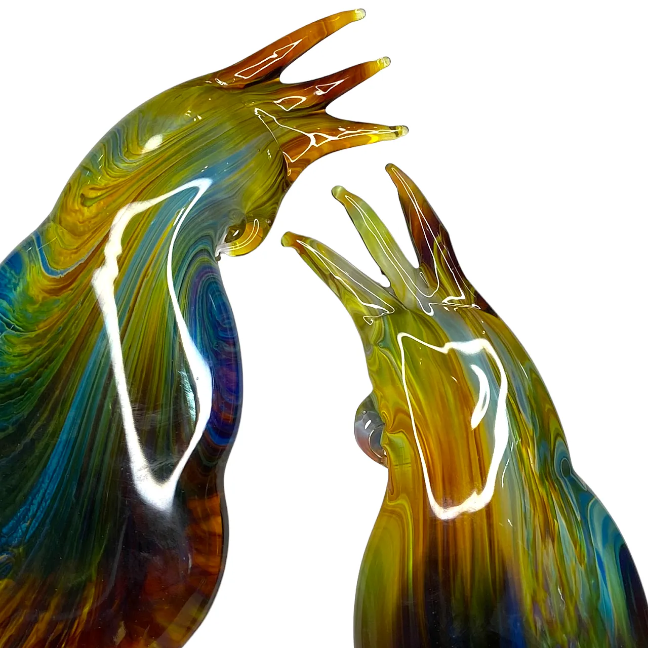 Parrots artistic sculpture by Oscar Zanetti, 90s 4