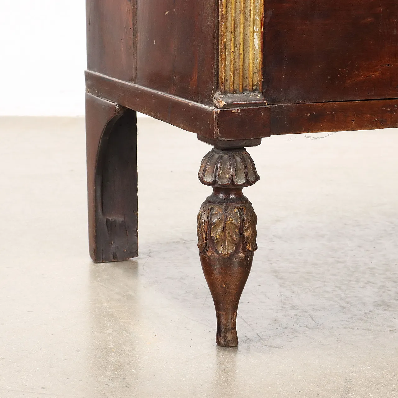 Comodino Impero in noce con cassetto, '800 6