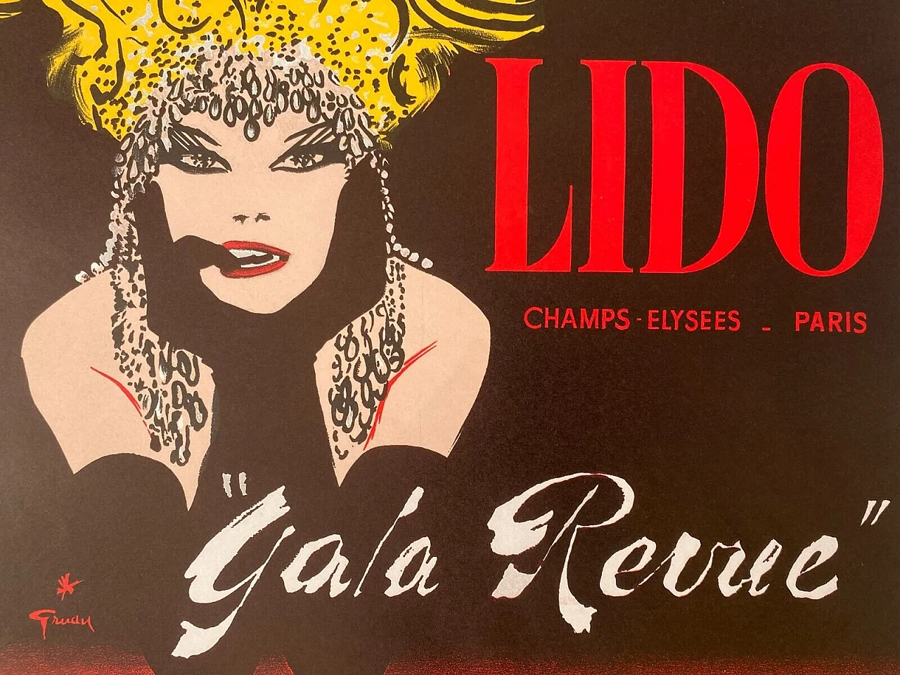 René Gruau, Lido, Gala Revue,  Poster, 1970s 8