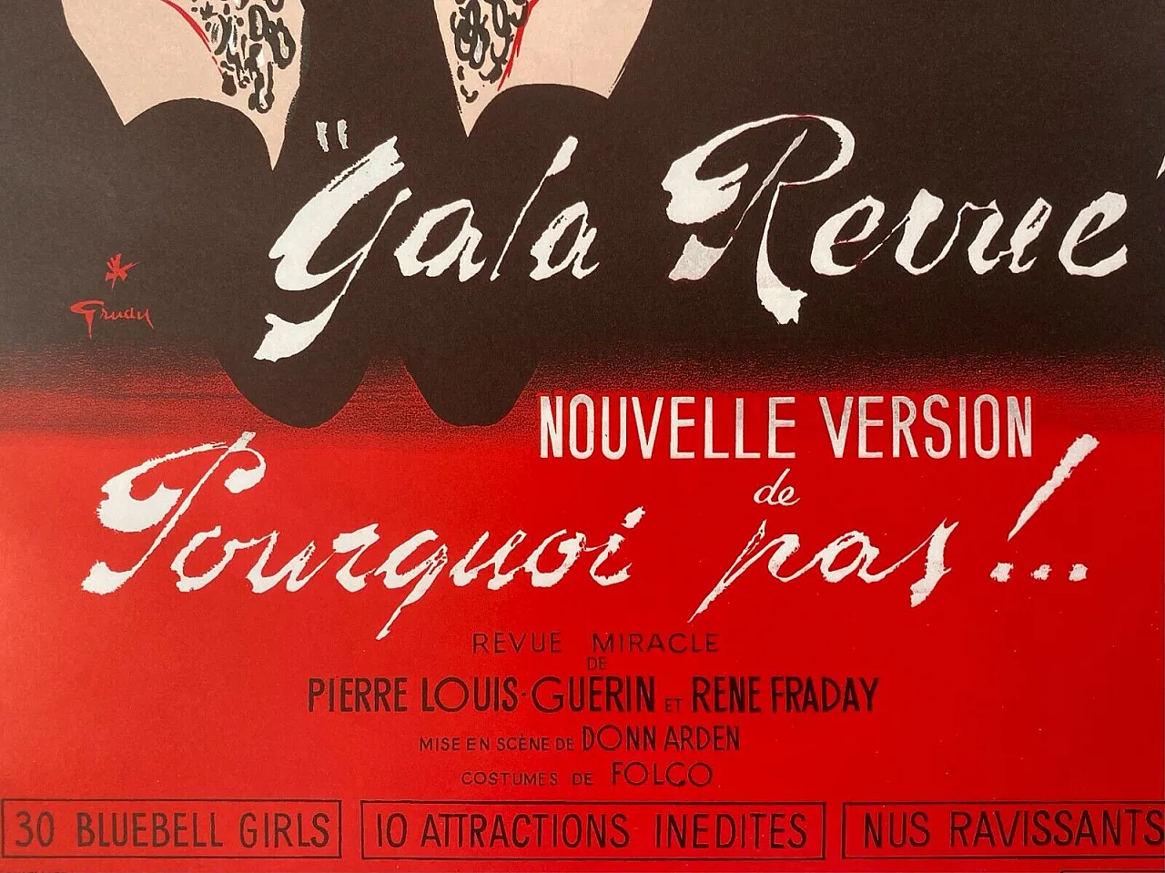 René Gruau, Lido, Gala Revue,  Poster, 1970s 10