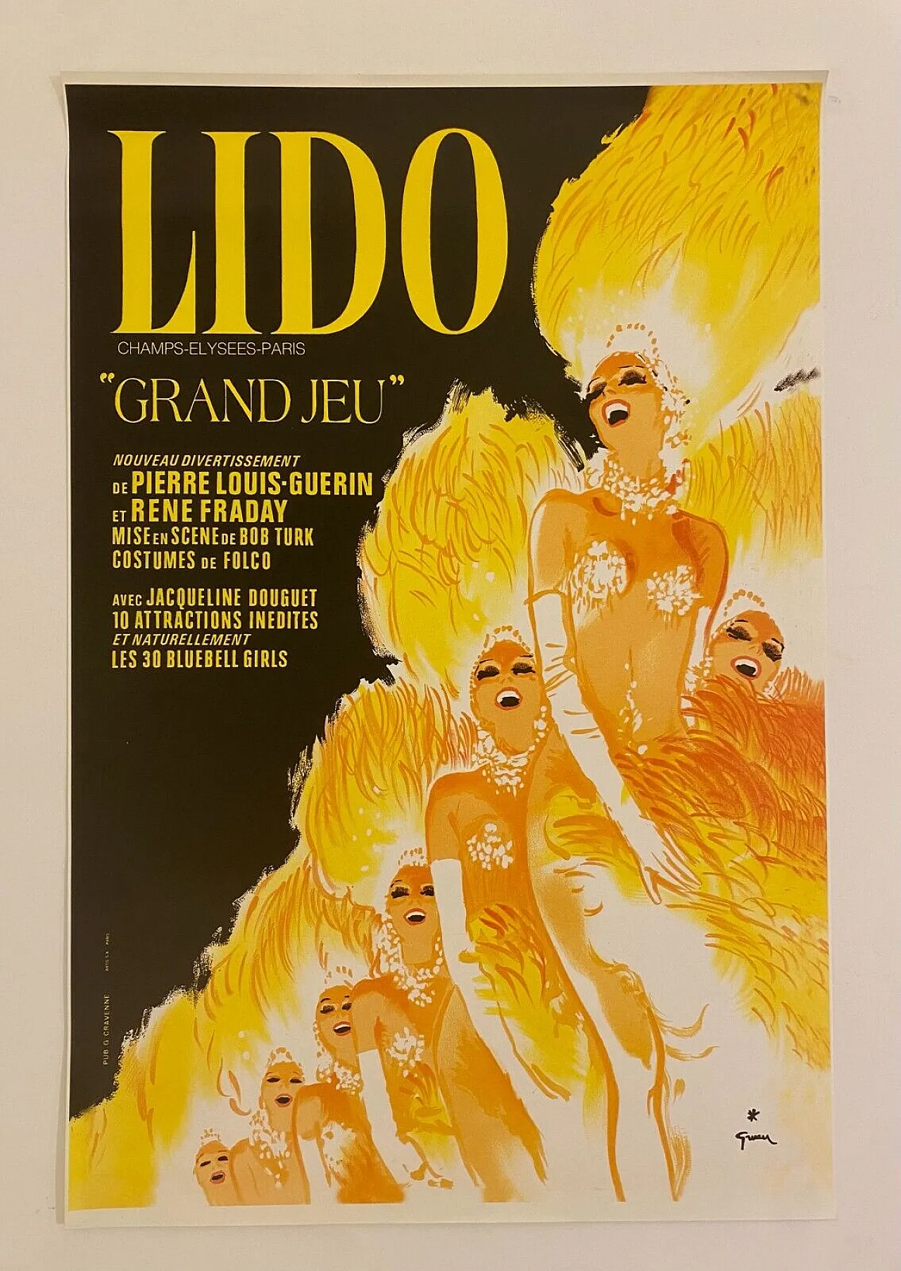 René Gruau, Lido, Gran Game, Poster, anni '70 2