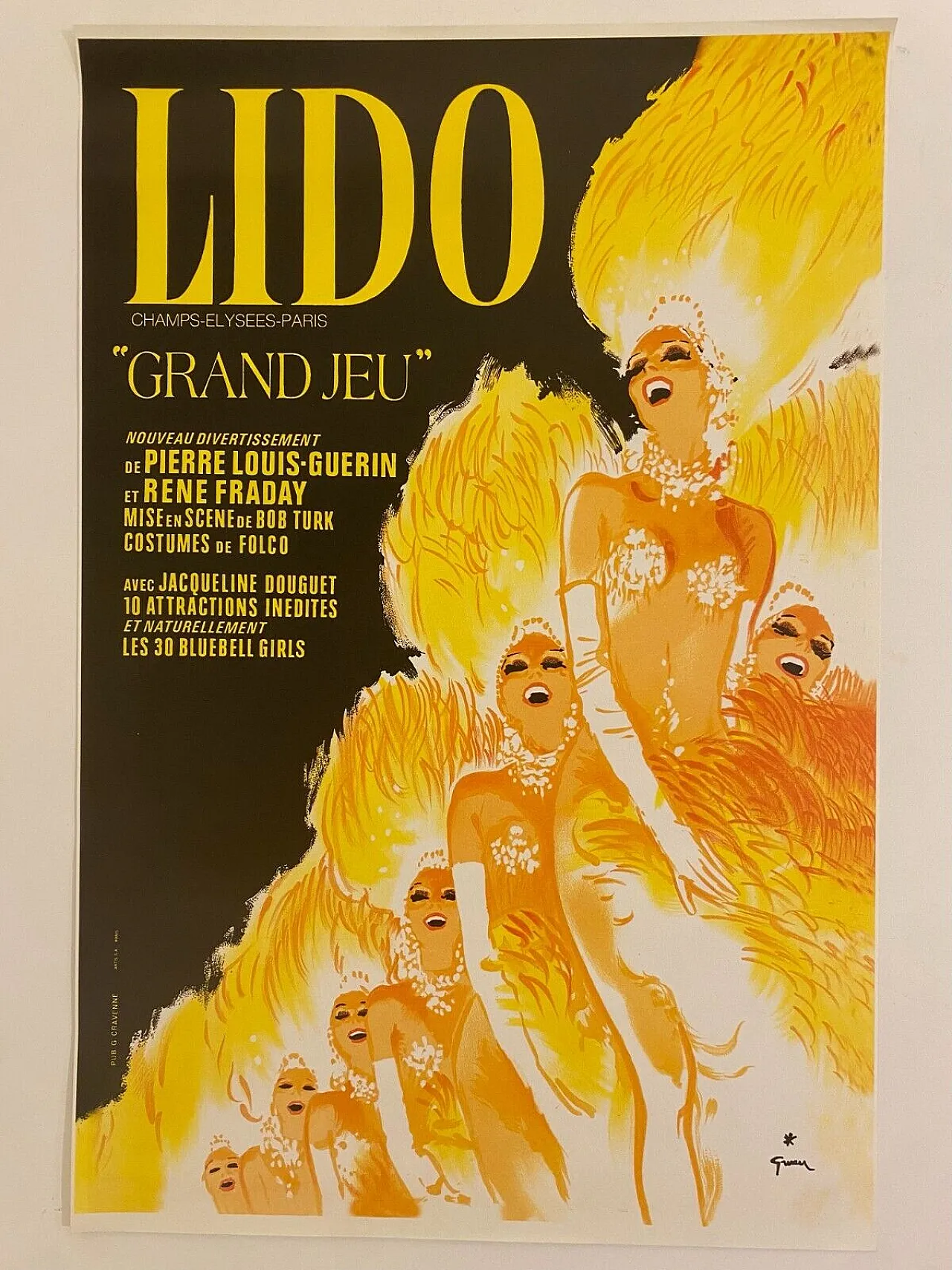 René Gruau, Lido, Gran Game, Poster, anni '70 3