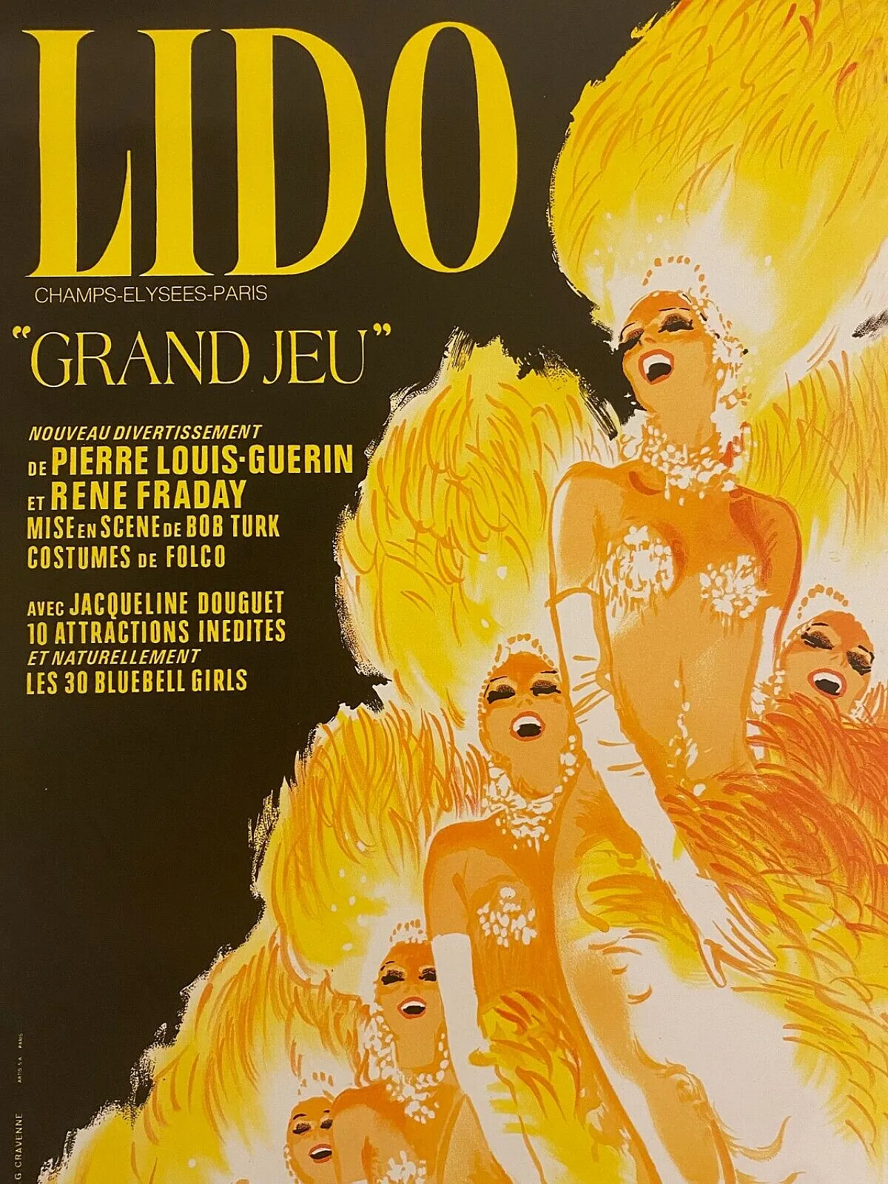 René Gruau, Lido, Gran Game, Poster, anni '70 8