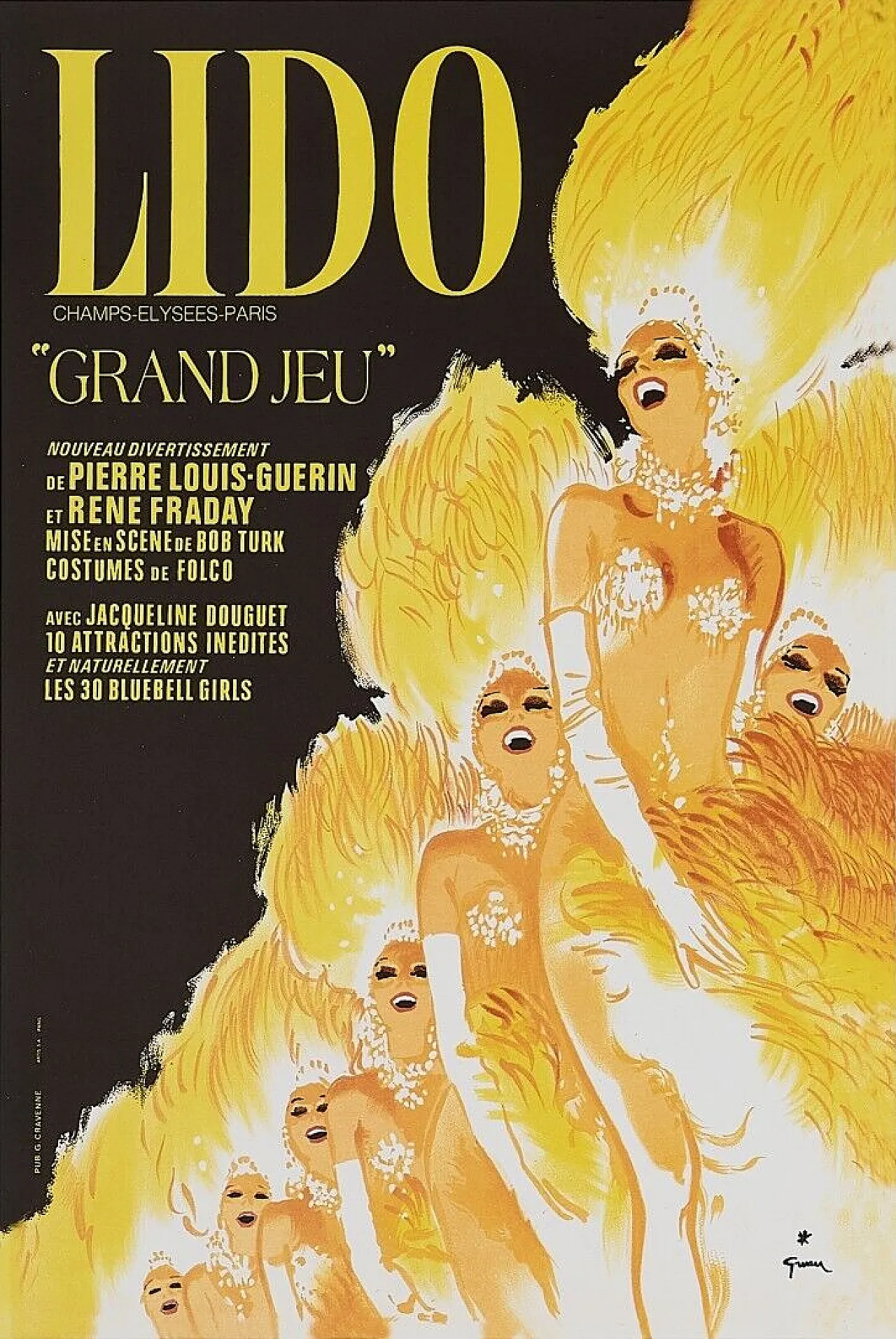 René Gruau, Lido, Gran Game, Poster, anni '70 13