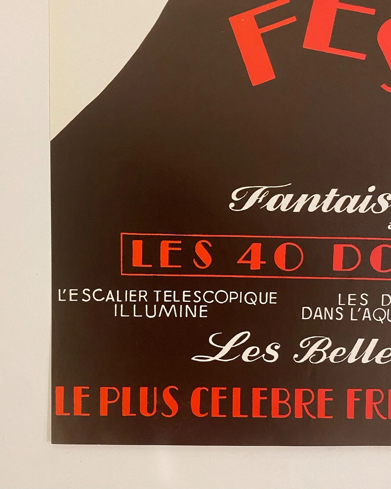 René Gruau, Bal du Moulin Rouge Paris, Festival poster, anni '80 6