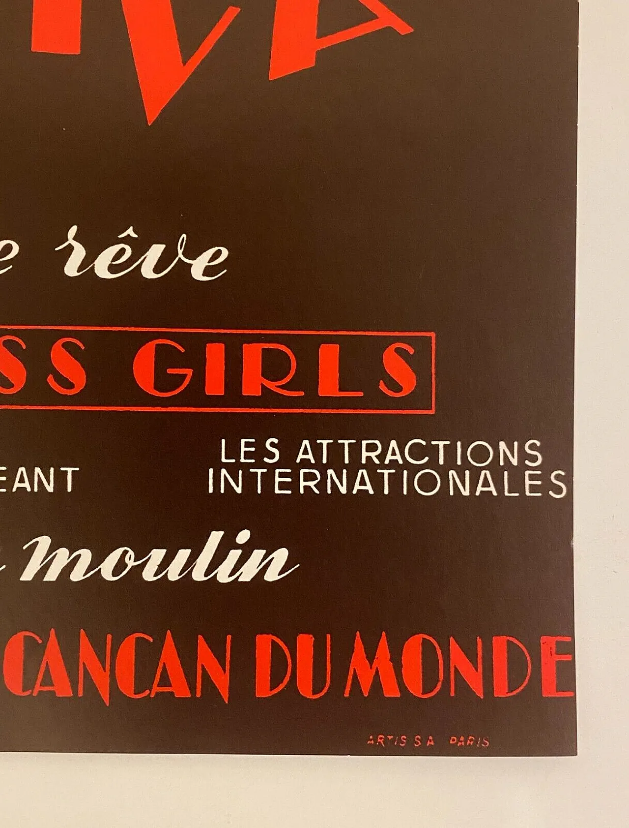 René Gruau, Bal du Moulin Rouge Paris, Festival poster, anni '80 7