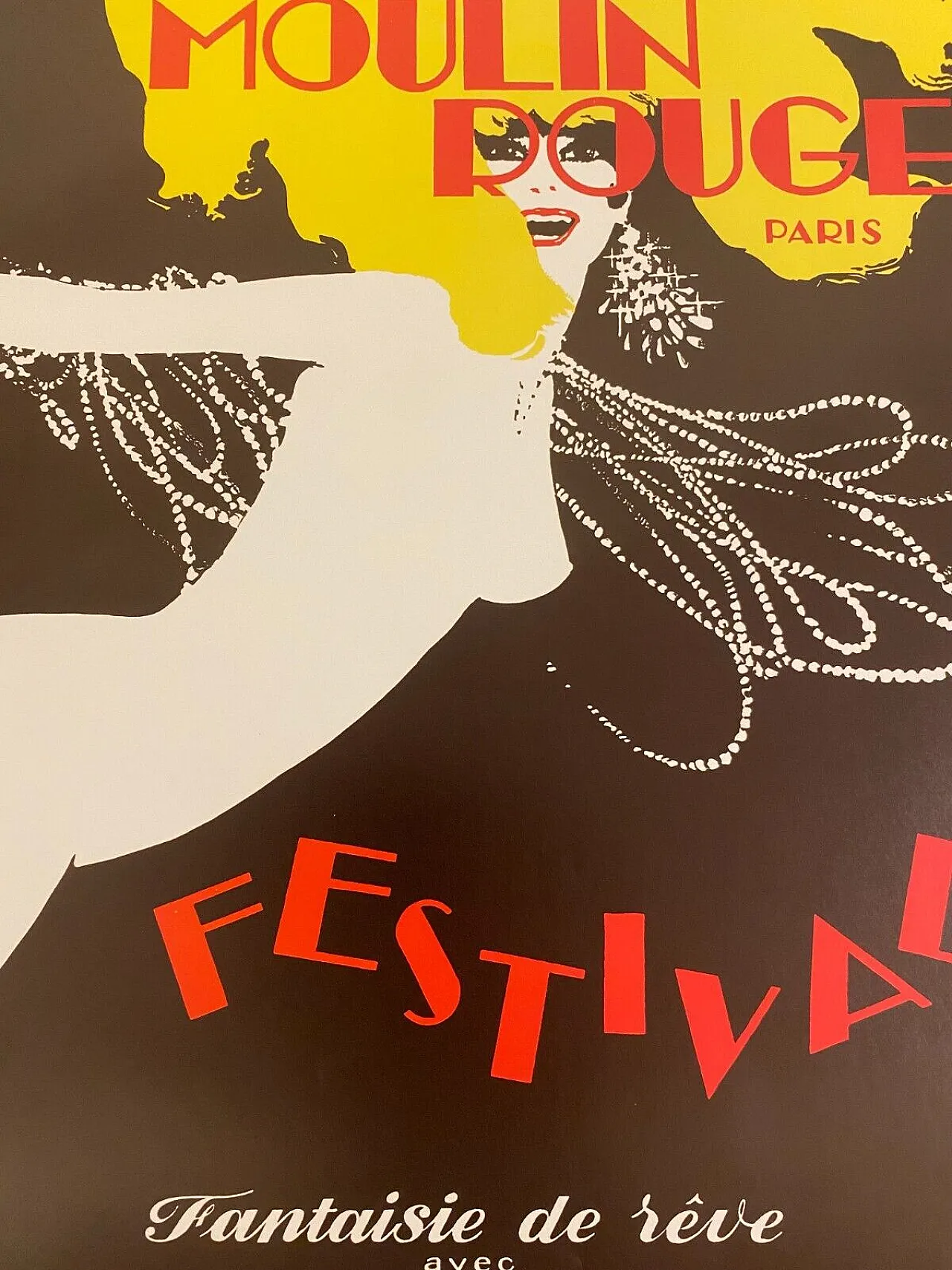 René Gruau, Bal du Moulin Rouge Paris, Festival poster, anni '80 11