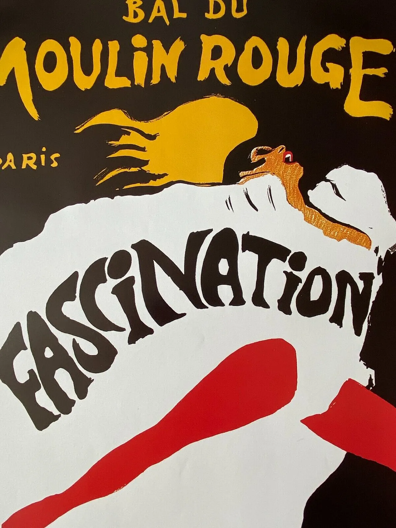 René Gruau, Bal du Moulin Rouge, Fascination, poster, 1980s 8