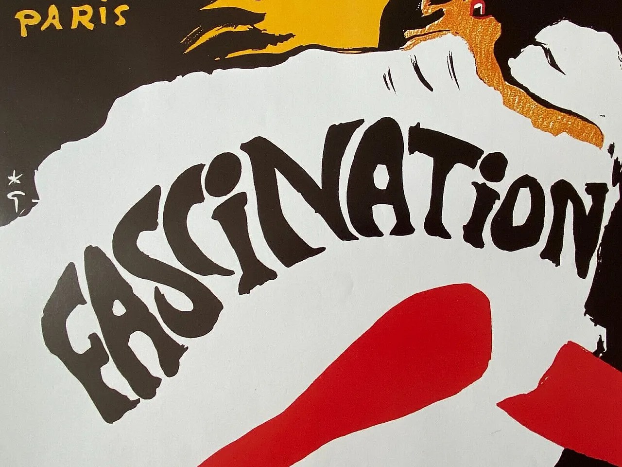 René Gruau, Bal du Moulin Rouge, Fascination, poster, 1980s 9