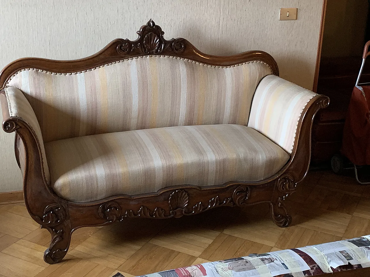 Sleigh sofa, 19th century 1