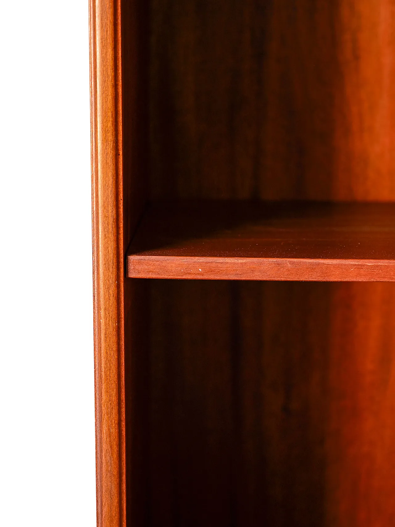 Libreria scandinava a parete in teak, fine anni '50 6