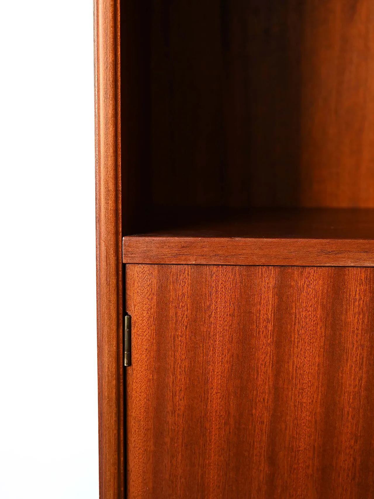 Libreria scandinava a parete in teak, fine anni '50 7