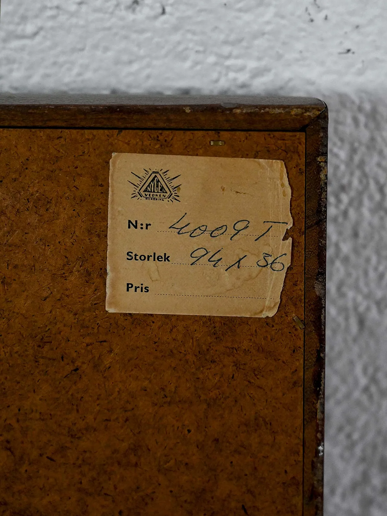 Specchio scandinavo in teak, anni '50 4