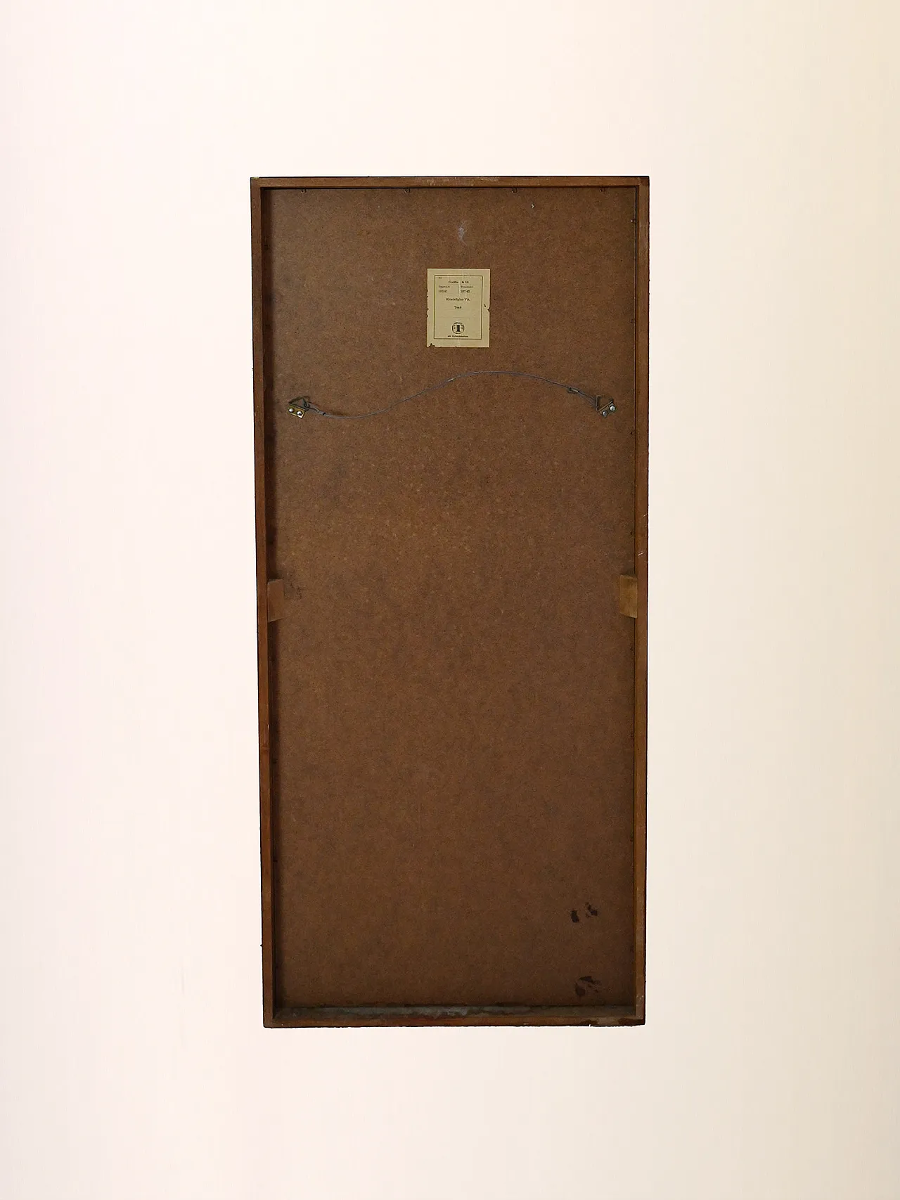 Specchio scandinavo in teak, anni '50 7