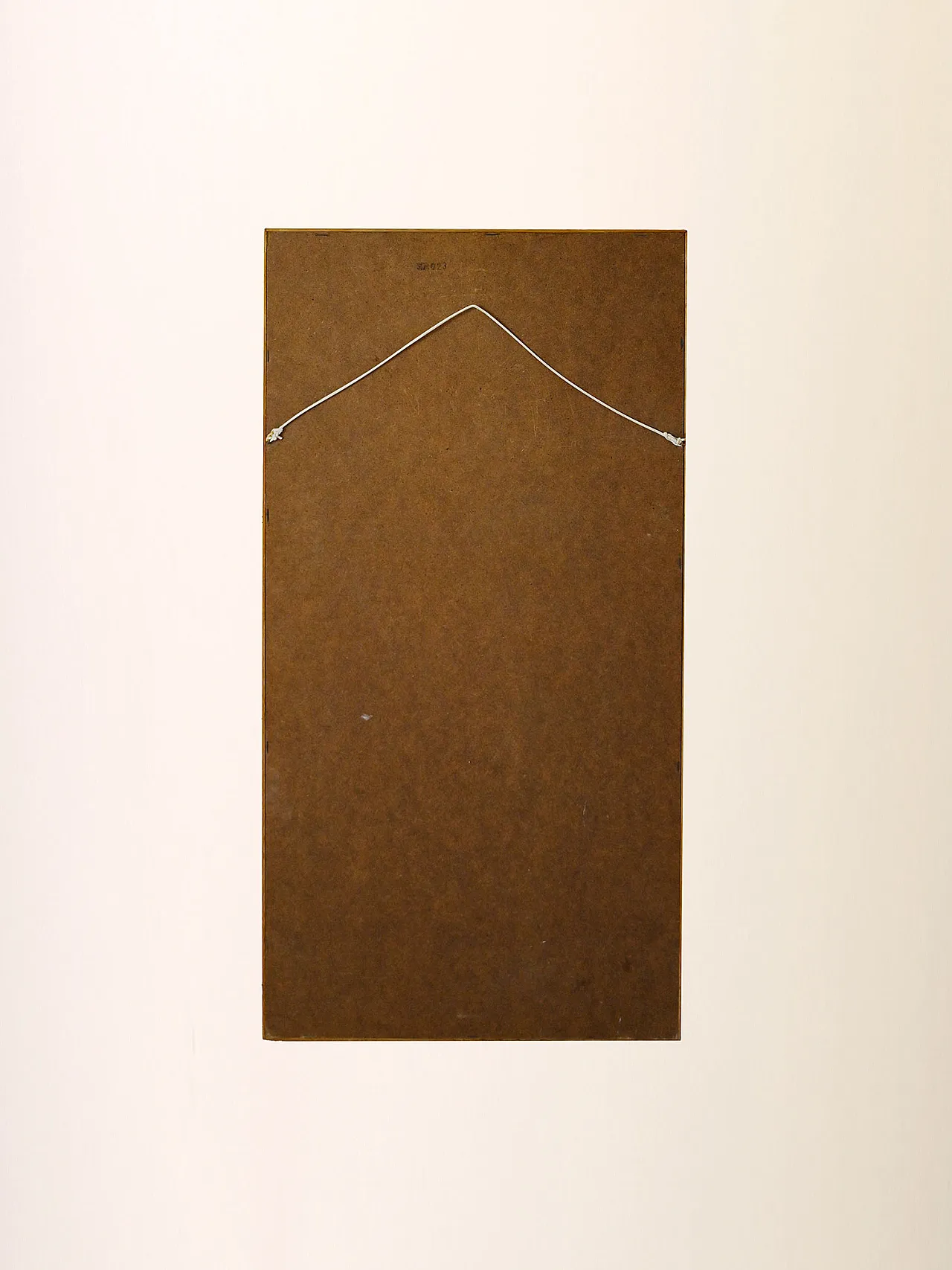 Specchio scandinavo con cornice in legno, anni '60 5