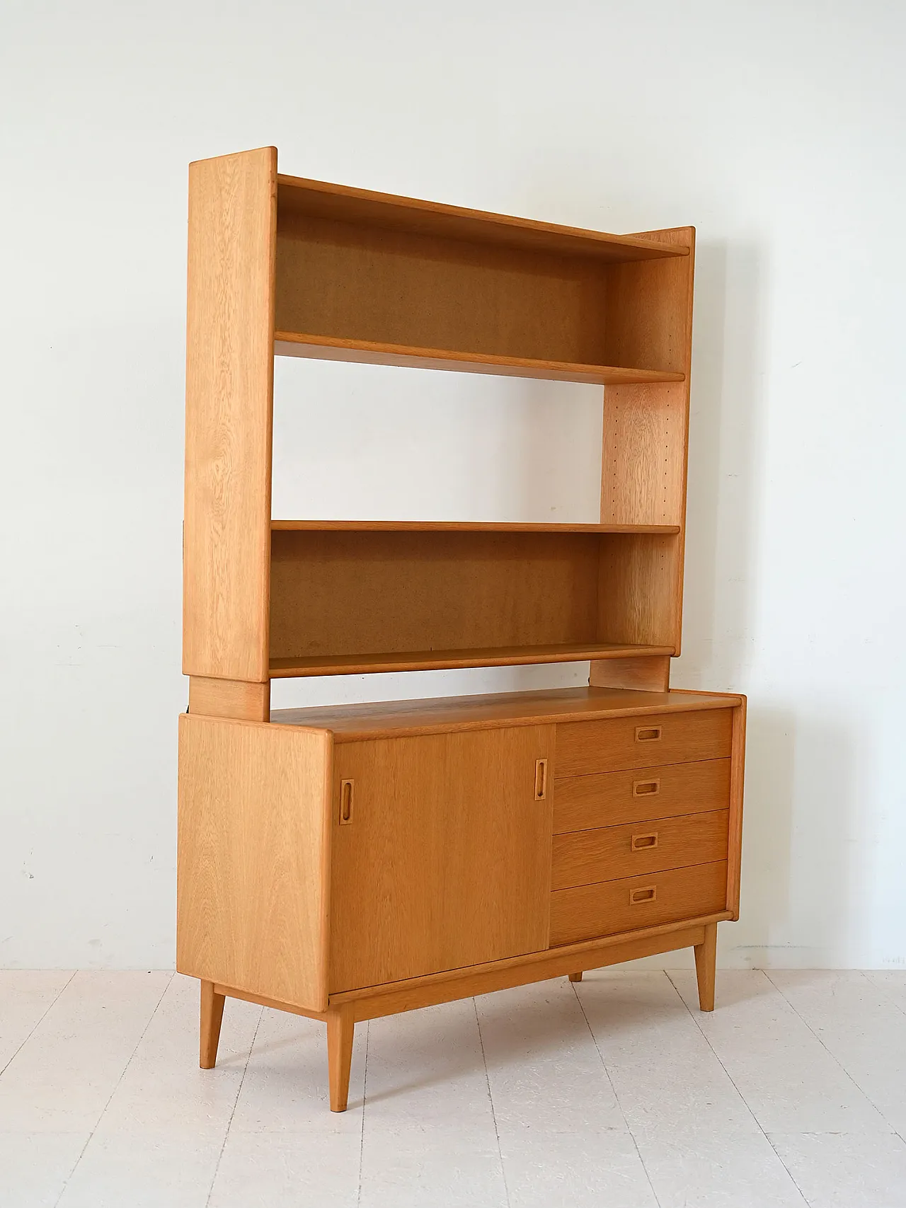 Scandinavian bookcase in oak, 60s 4