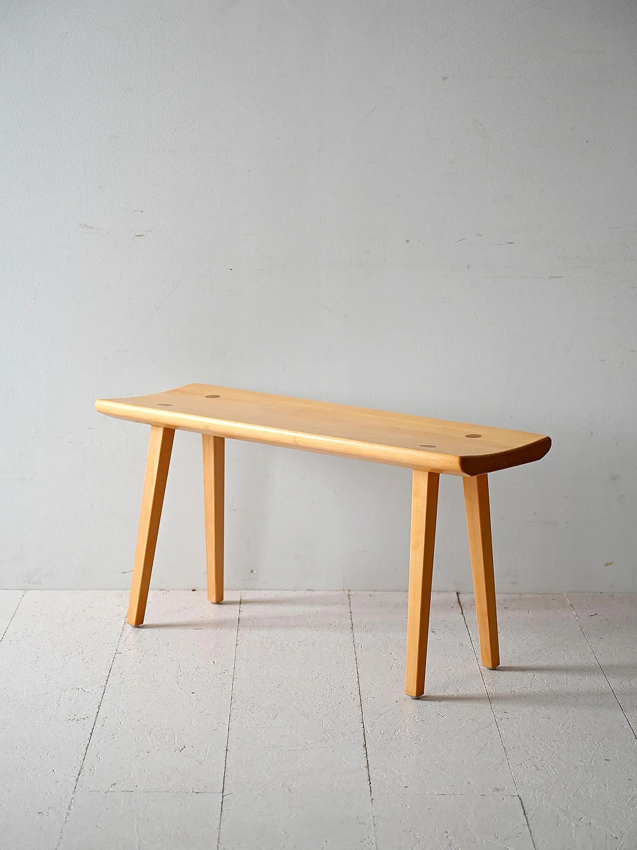 Scandinavian bench in oak, 1950s 3