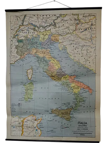 Carta geografica  Italia 1986