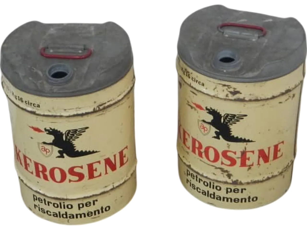 Pair of Kerosene tins, 1970 10