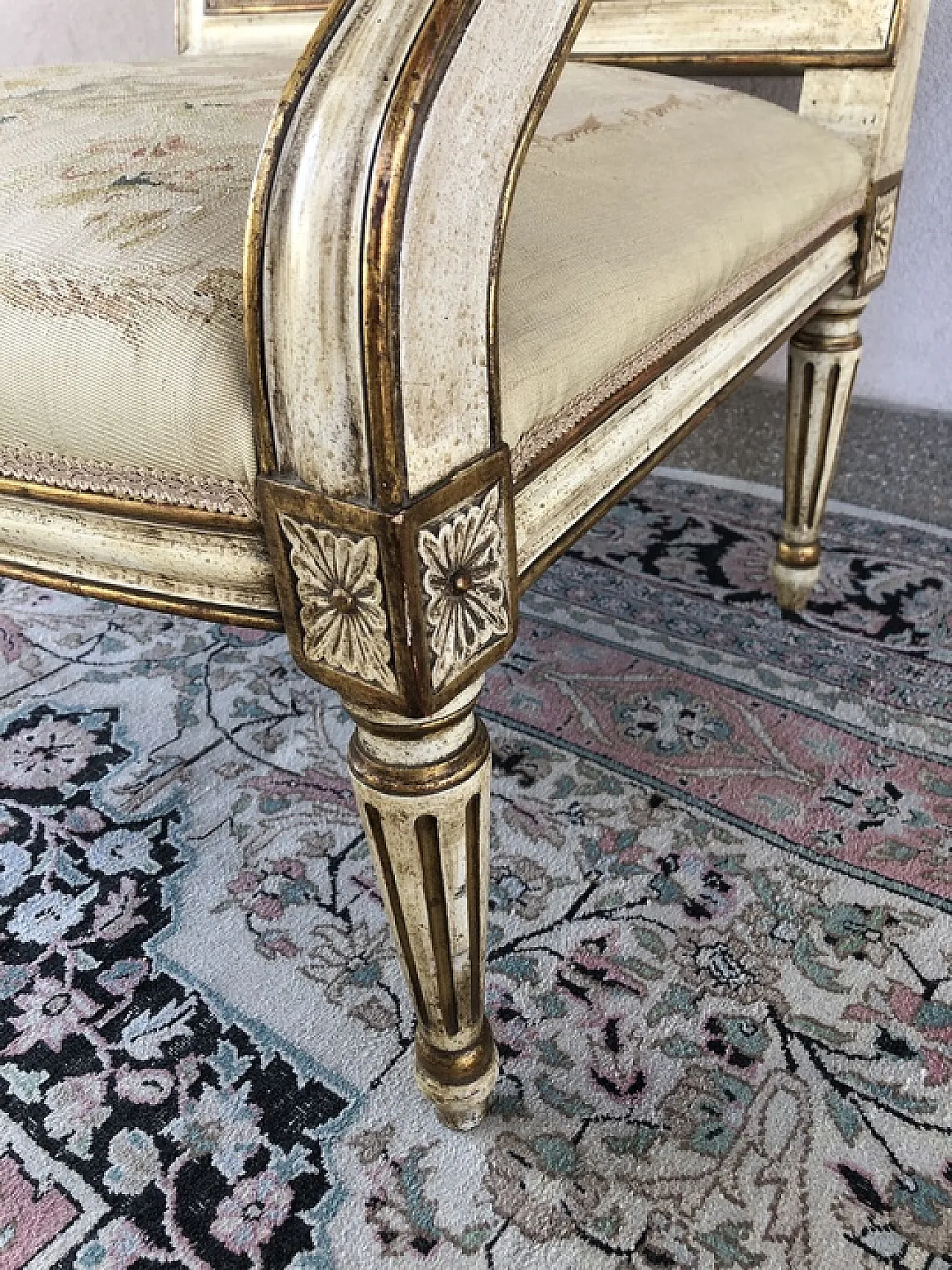 Sofas and 60s armchairs set Louis XVI style, 60s 4