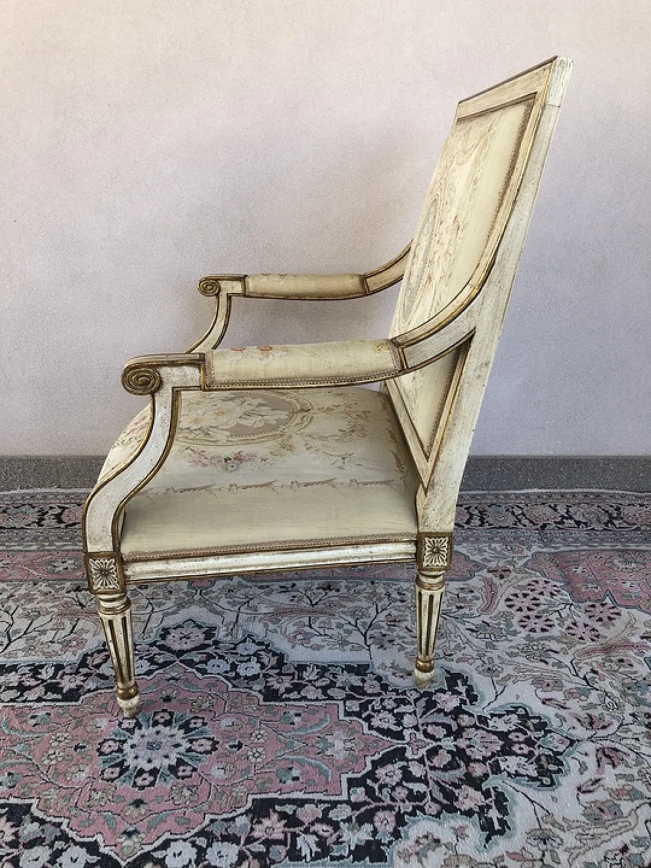 Sofas and 60s armchairs set Louis XVI style, 60s 5