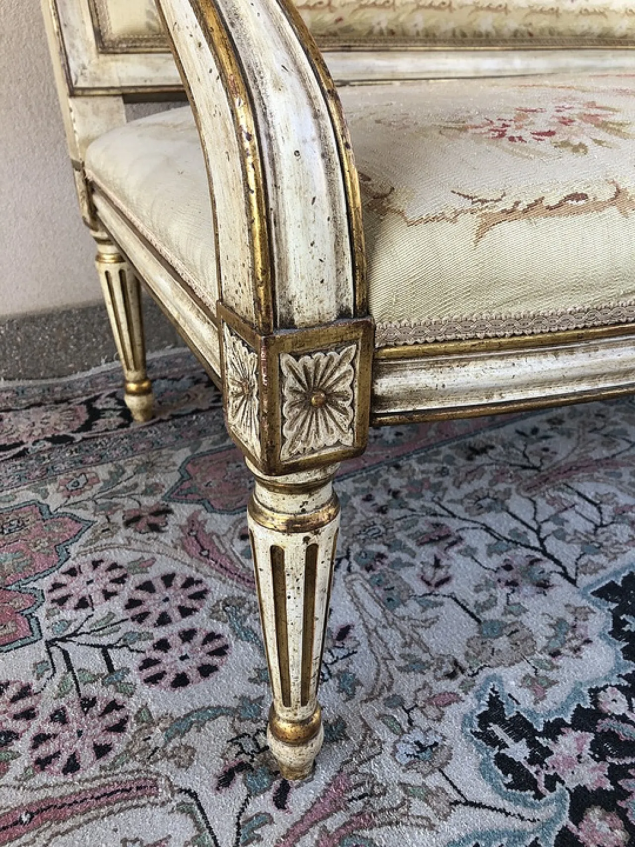 Sofas and 60s armchairs set Louis XVI style, 60s 10