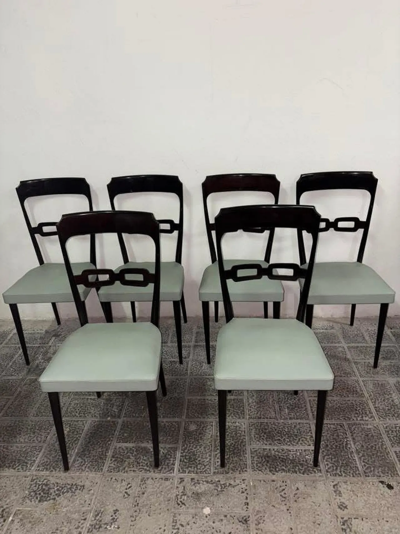 6 chairs Ico Parisi style, 50s 1