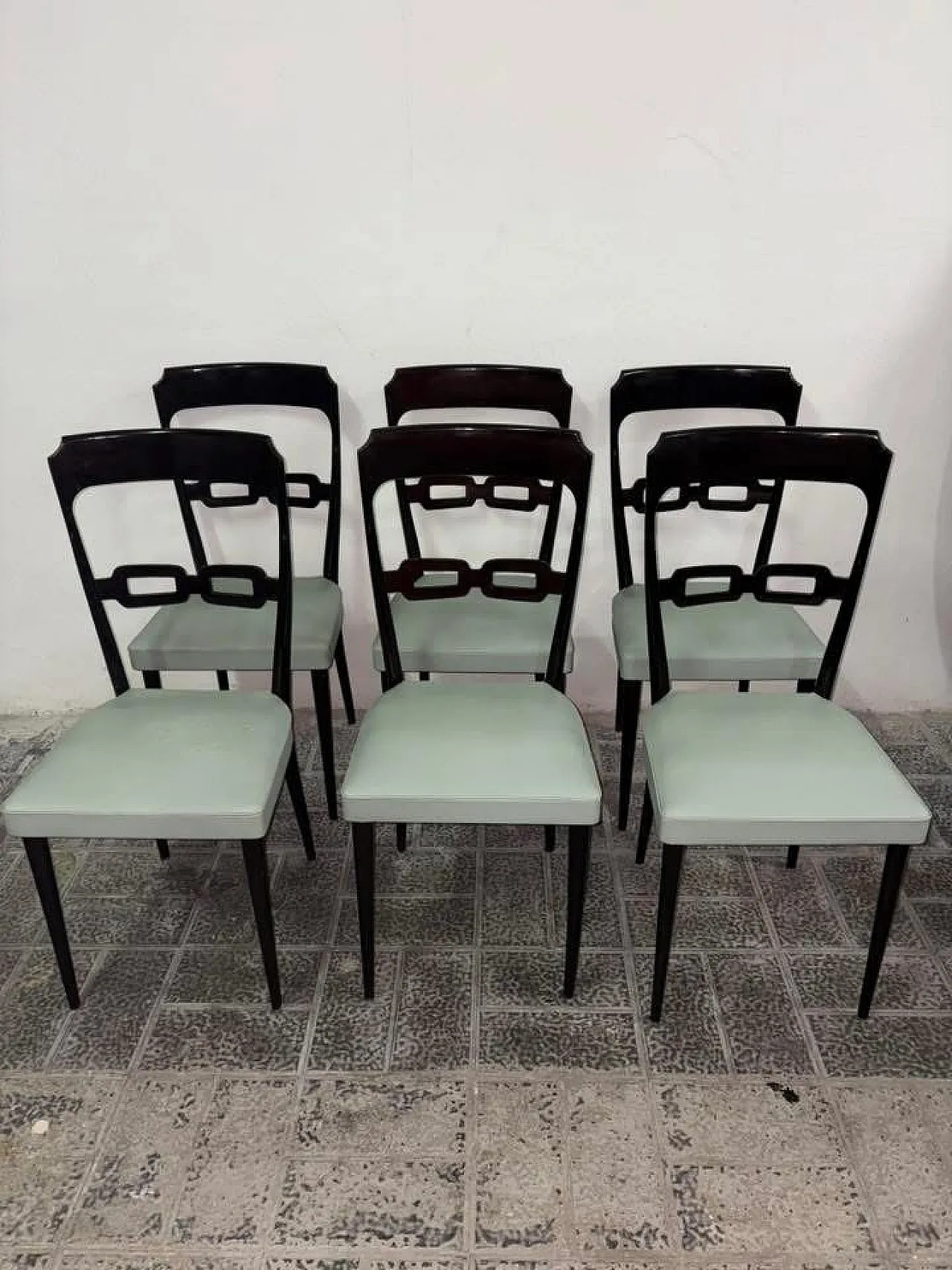 6 chairs Ico Parisi style, 50s 3