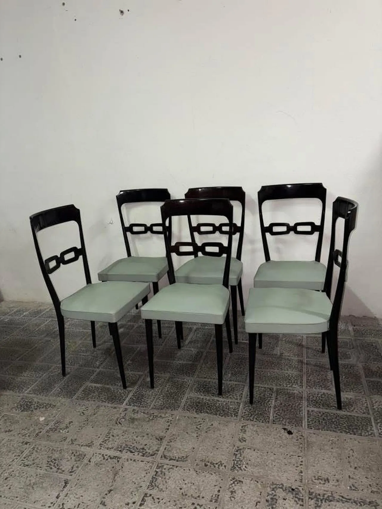 6 chairs Ico Parisi style, 50s 4