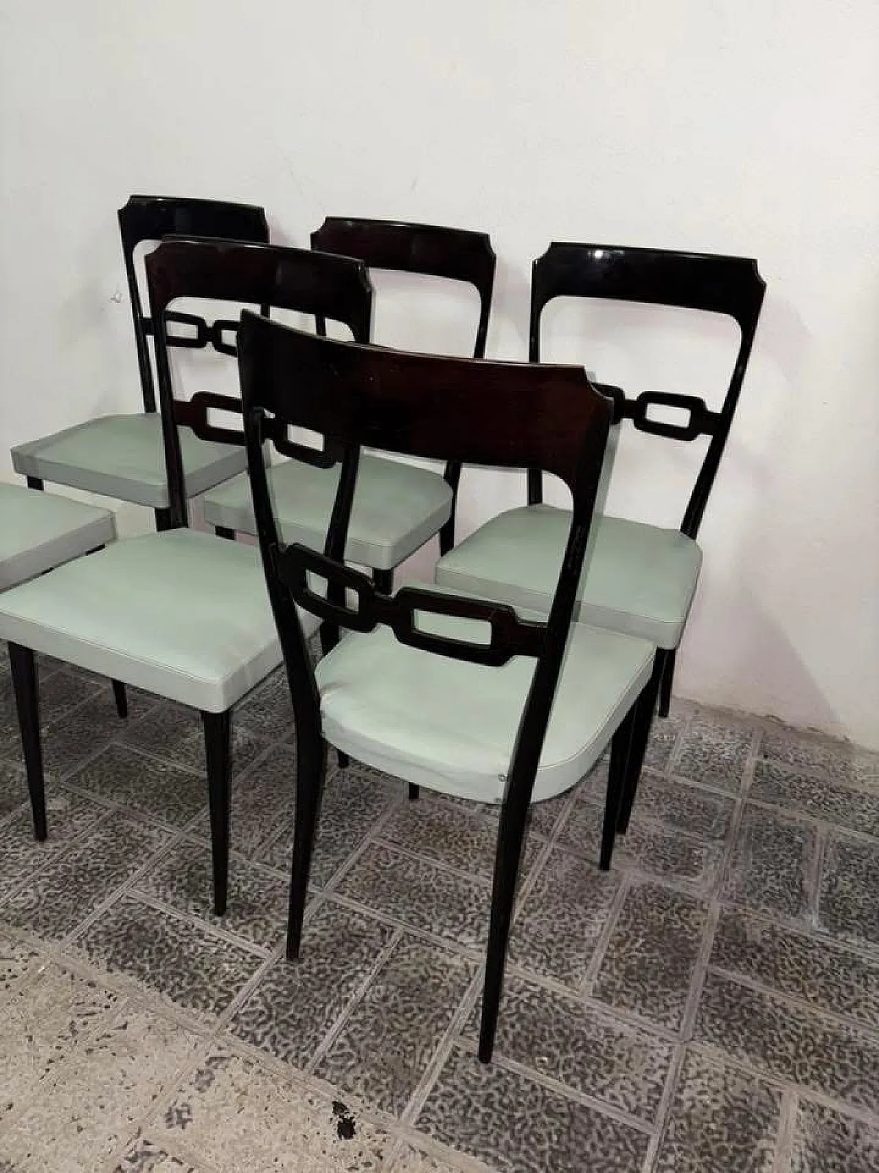 6 chairs Ico Parisi style, 50s 6