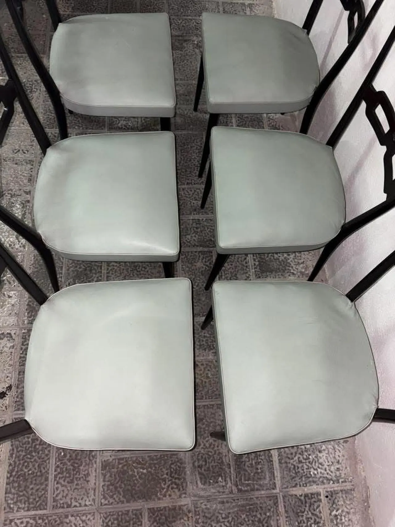 6 chairs Ico Parisi style, 50s 7