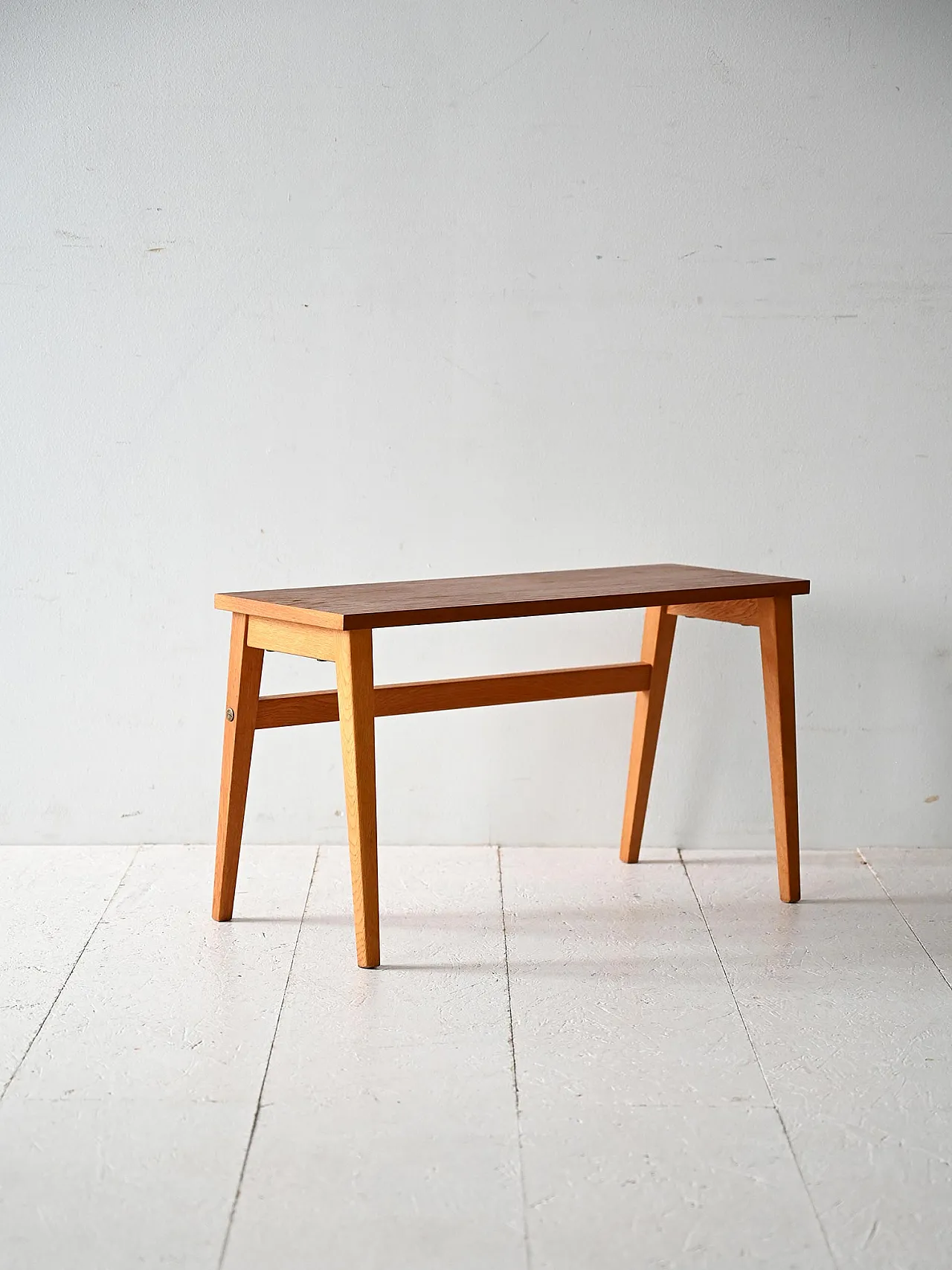 Tavolino scandinavo anni ’60 in teak e rovere 3