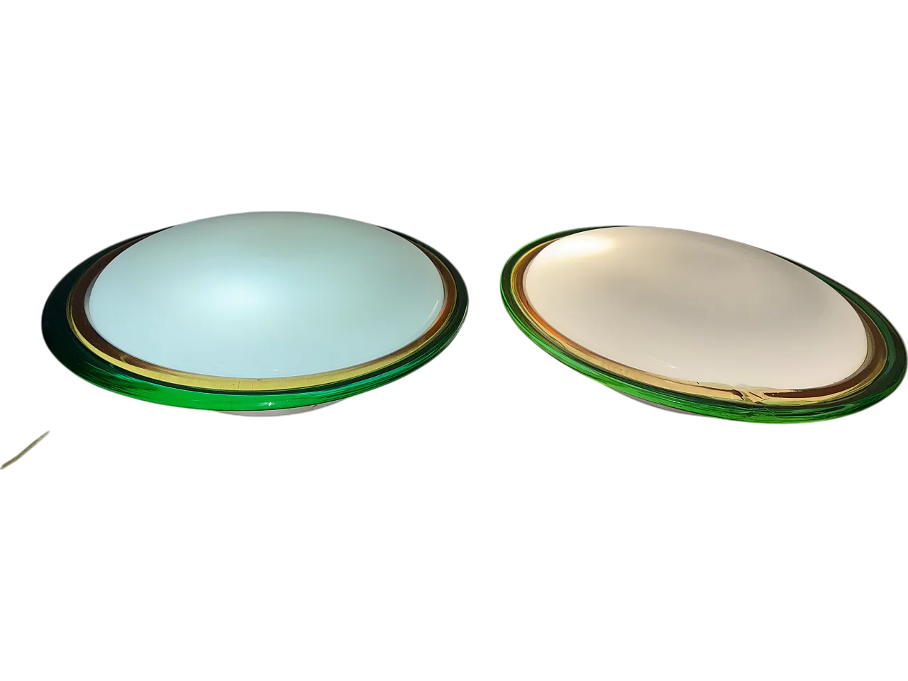 Coppia Plaffoniere, vetro Murano, anni '70 10