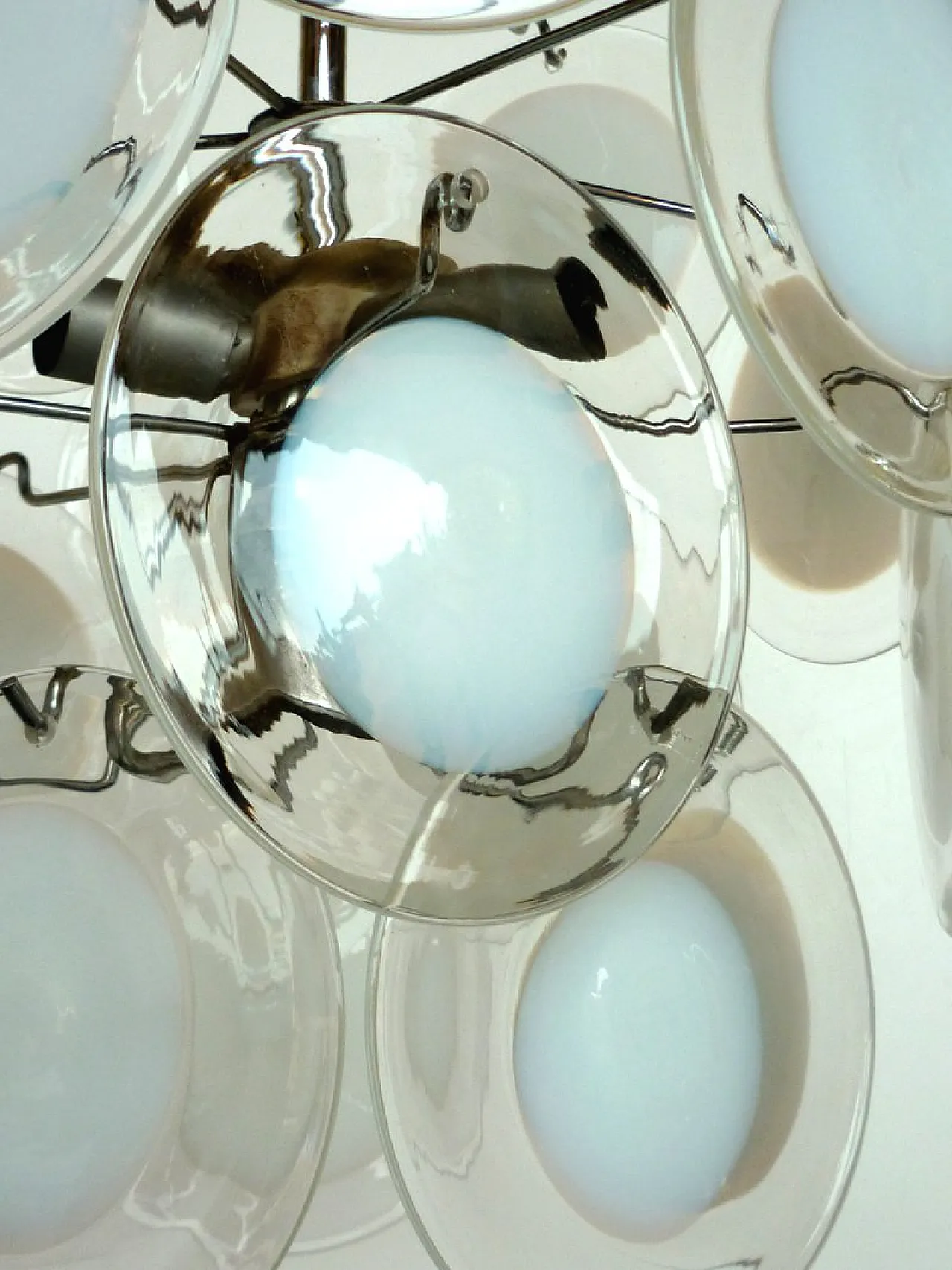 Murano glass pendant lamp by Vistosi, 1960s 4