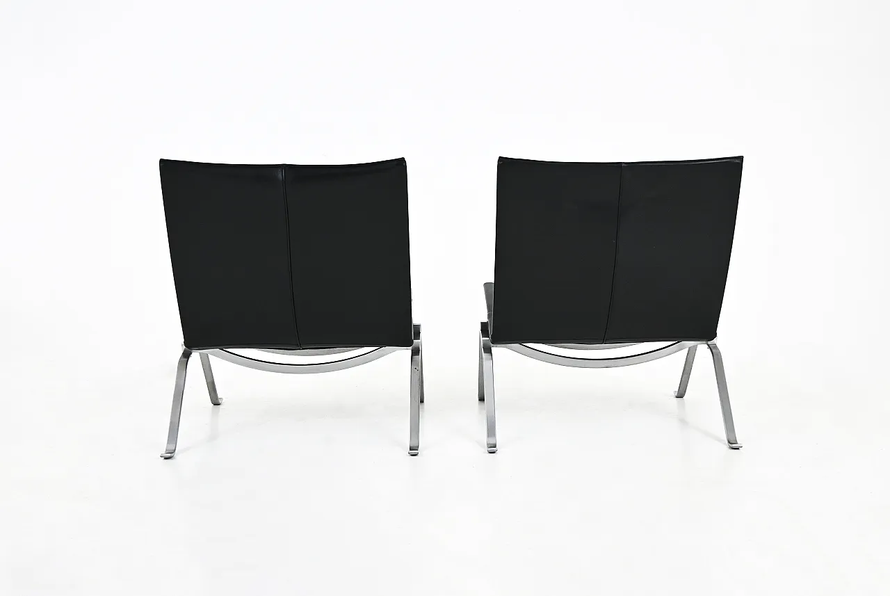 Pair PK22 sedie da salotto di Poul Kjærholm per Fritz Hansen, anni '90 5