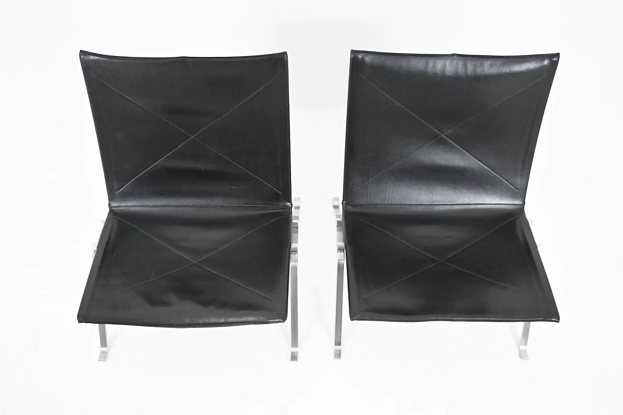 Pair PK22 sedie da salotto di Poul Kjærholm per Fritz Hansen, anni '90 8