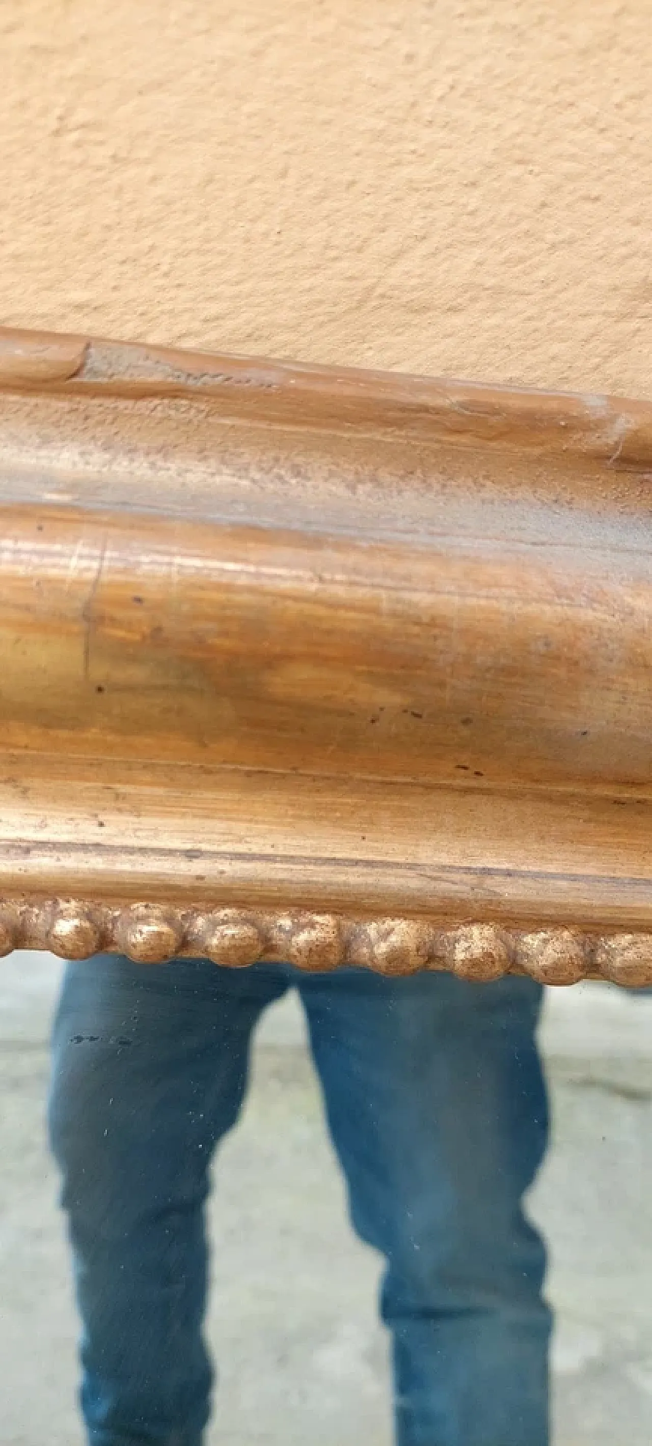 Specchiera Caminiera Luigi Filippo in legno dorato, '800 2