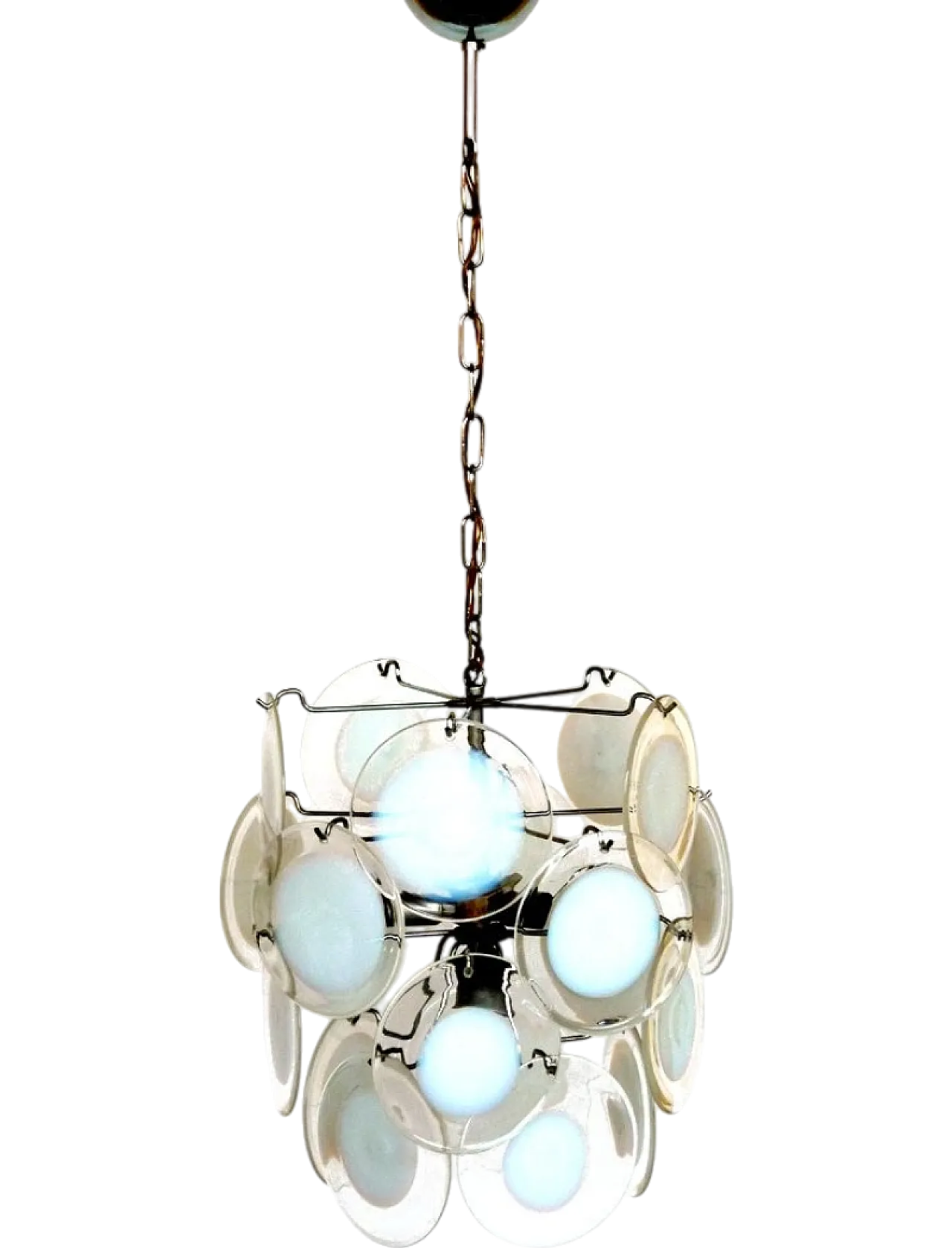 Murano glass pendant lamp by Vistosi, 1960s 5