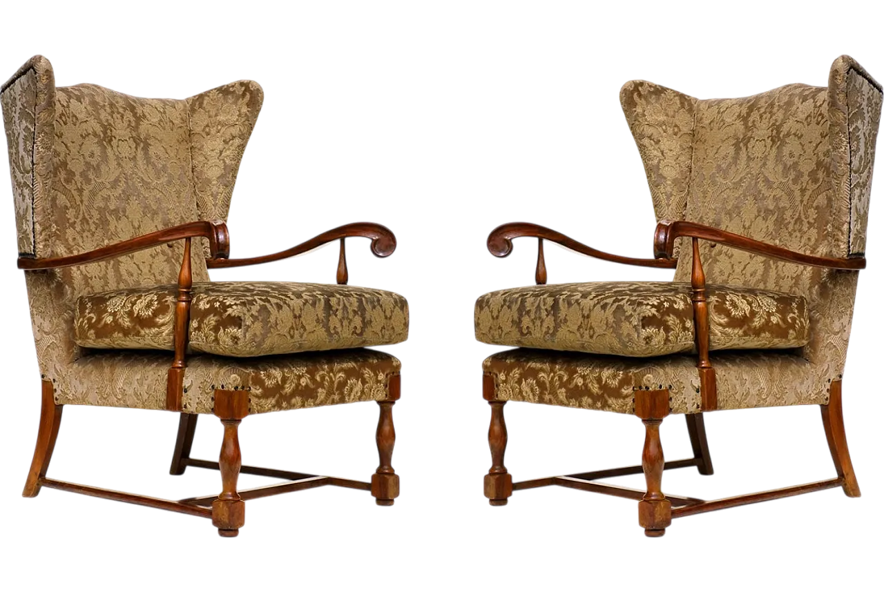 Coppia di poltrone di Paolo Buffa, anni '50 10